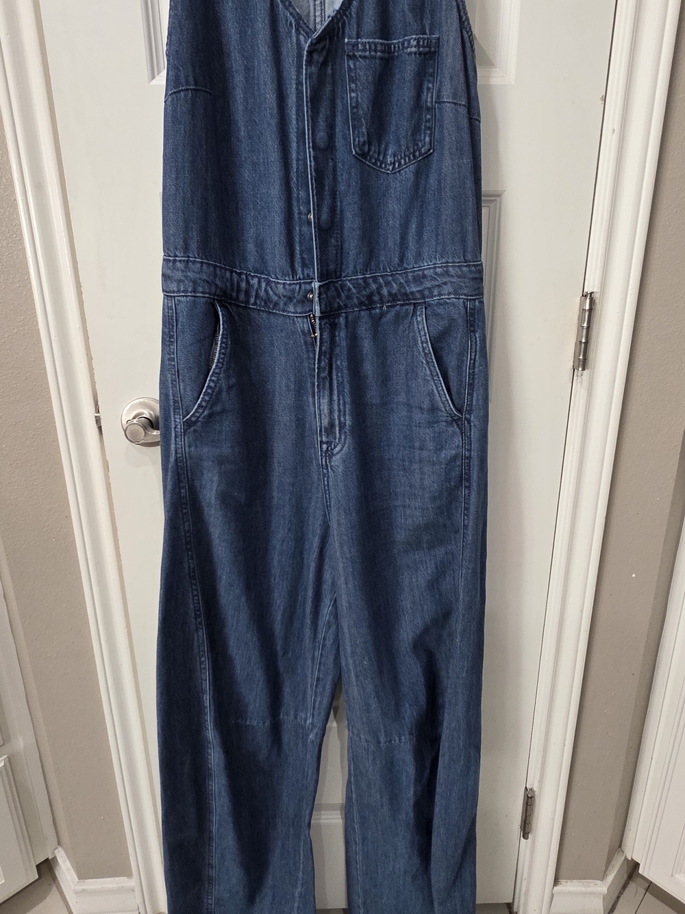 Universal Thread Relaxed Indigo Blue Denim Jumpsuit
